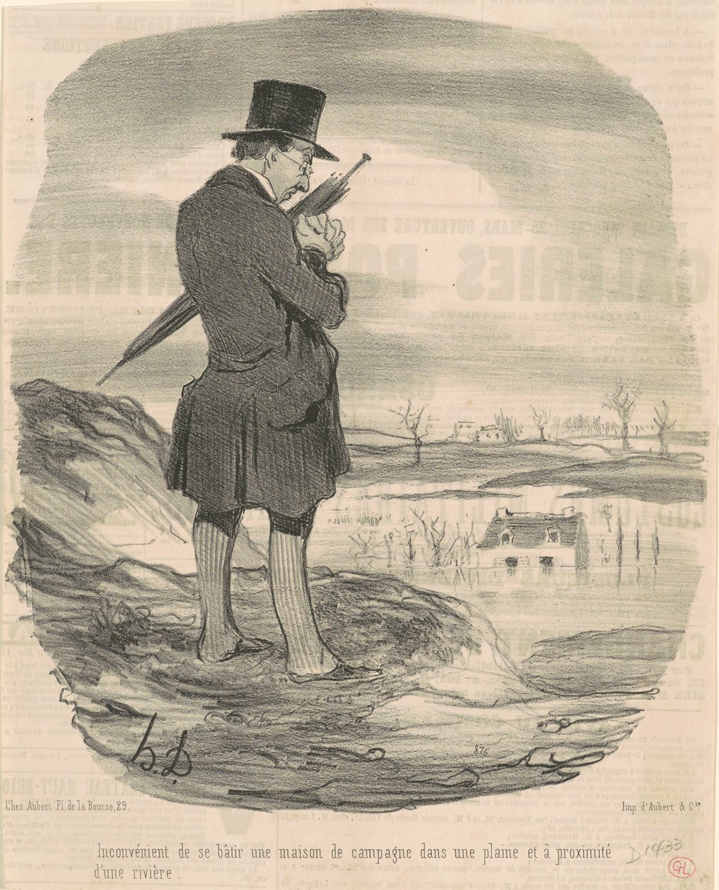 Ulempen ved at bygge et landhus ... af Honoré Daumier