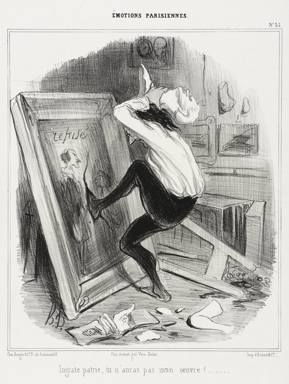 Utakkelige fædreland, du får ikke mit værk!... af Honoré Daumier