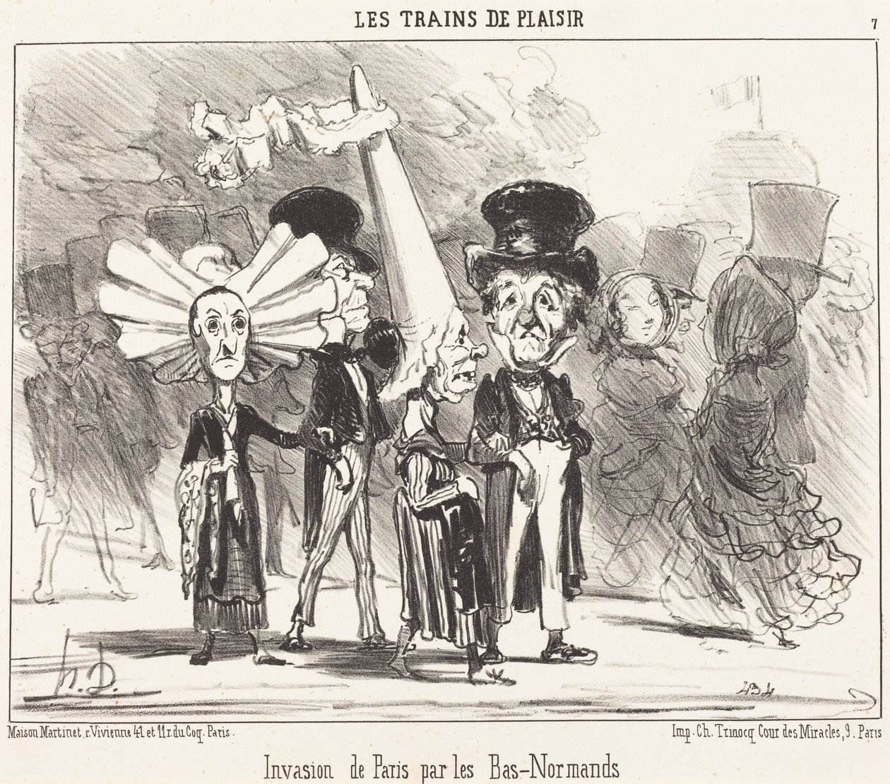 Bas-normannernes invasion af Paris af Honoré Daumier