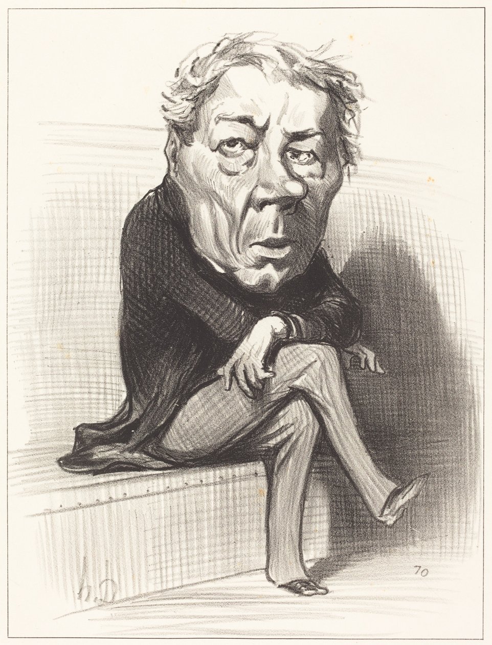 J. Marie Joseph Deville af Honoré Daumier