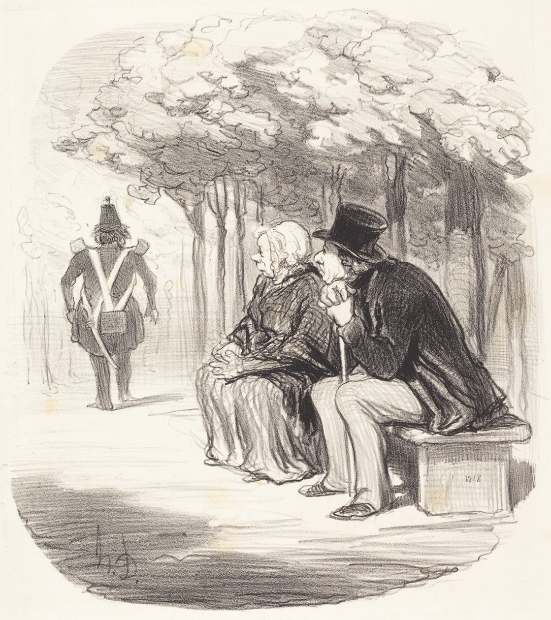 Jeg er ikke overrasket over, hvis kvinder har... smag... af Honoré Daumier