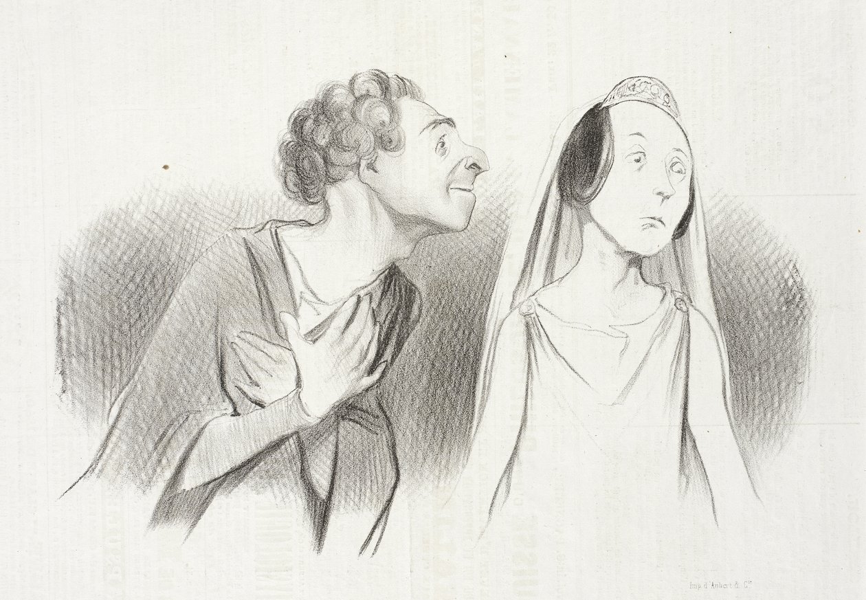 Jeg tager af sted mere forelsket end ... nogensinde ... af Honoré Daumier