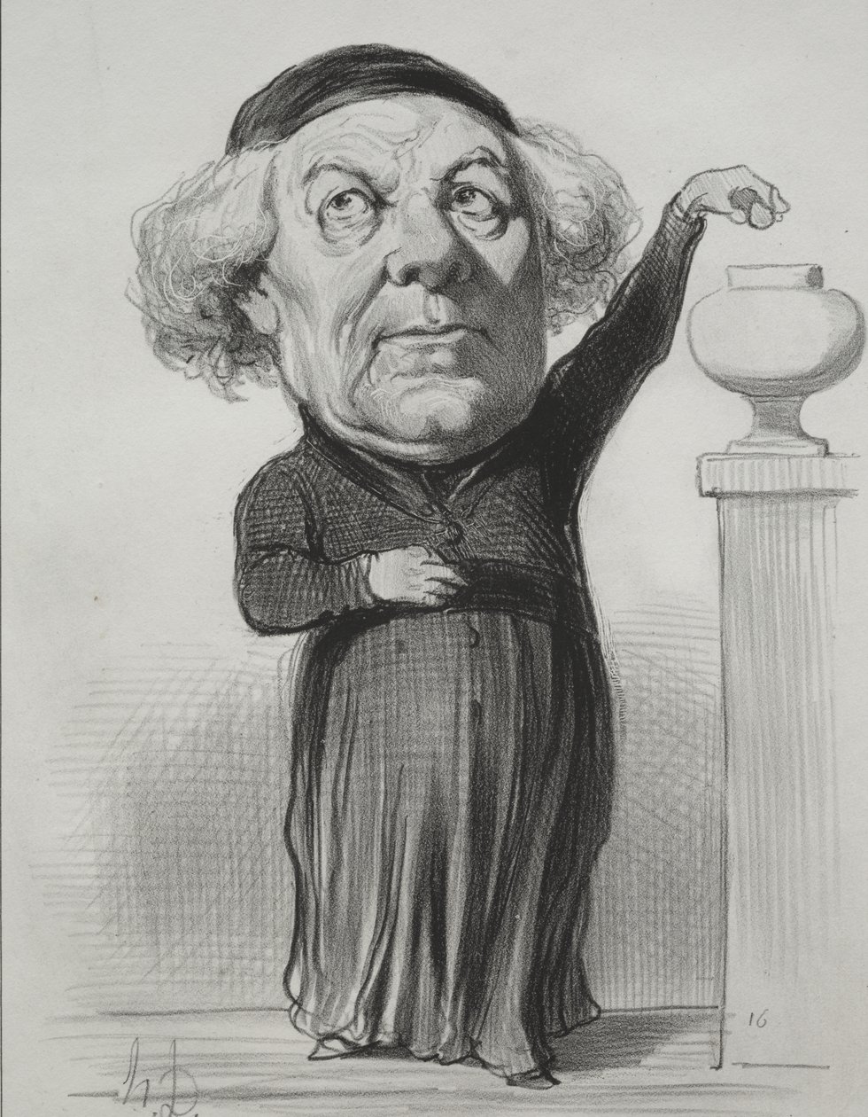 Jean-Jacques Fayet, biskop af Orleans af Honoré Daumier