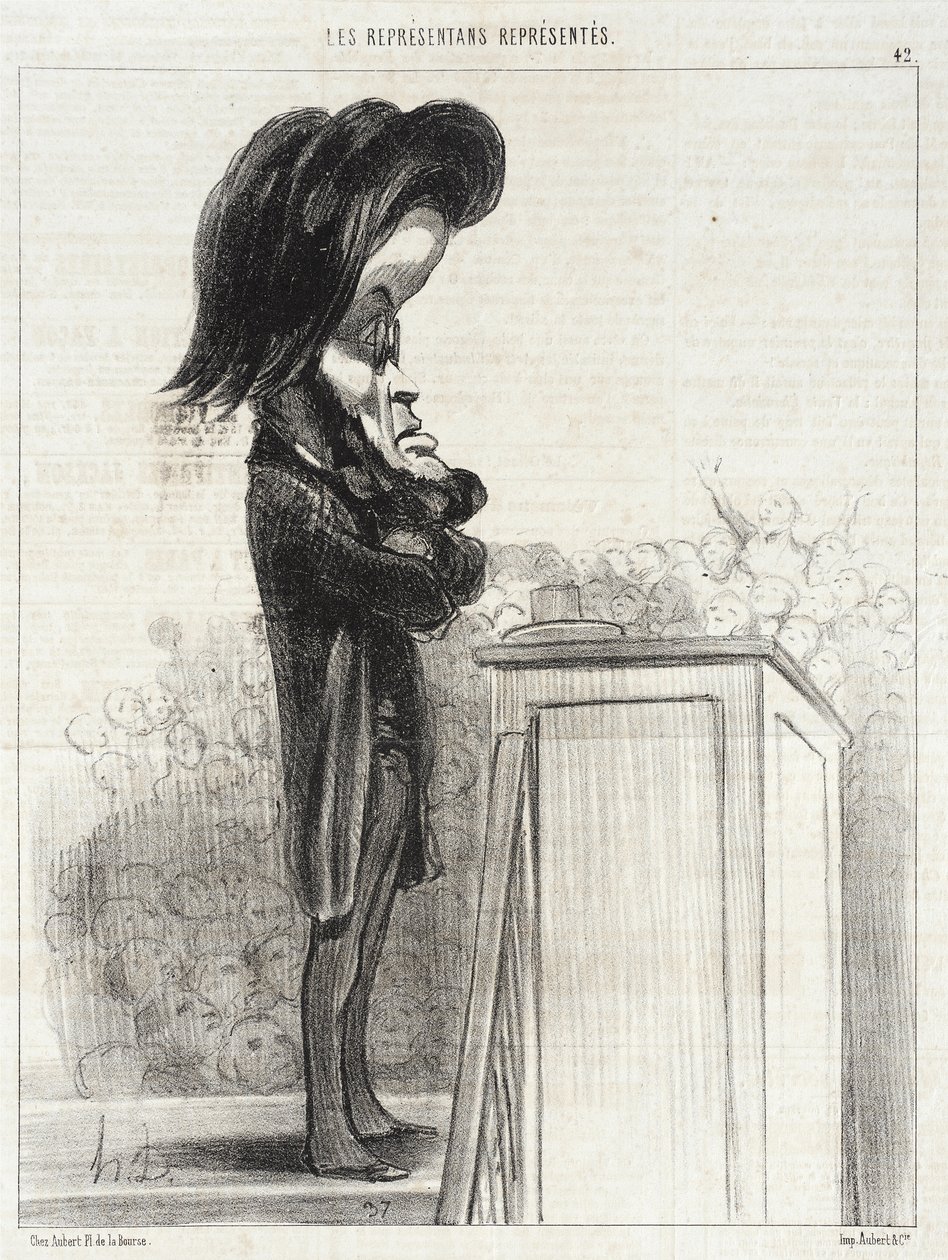 Jules Favre af Honoré Daumier