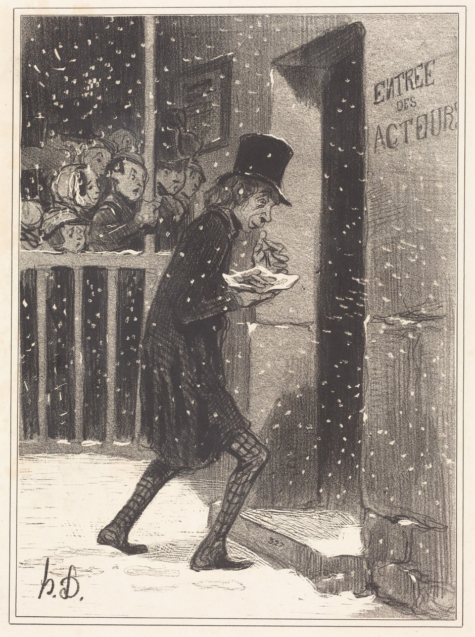 Skuespilleren fra Funambules af Honoré Daumier