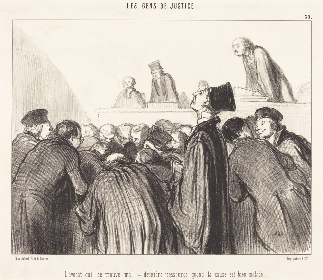 Advokaten, der får det dårligt af Honoré Daumier