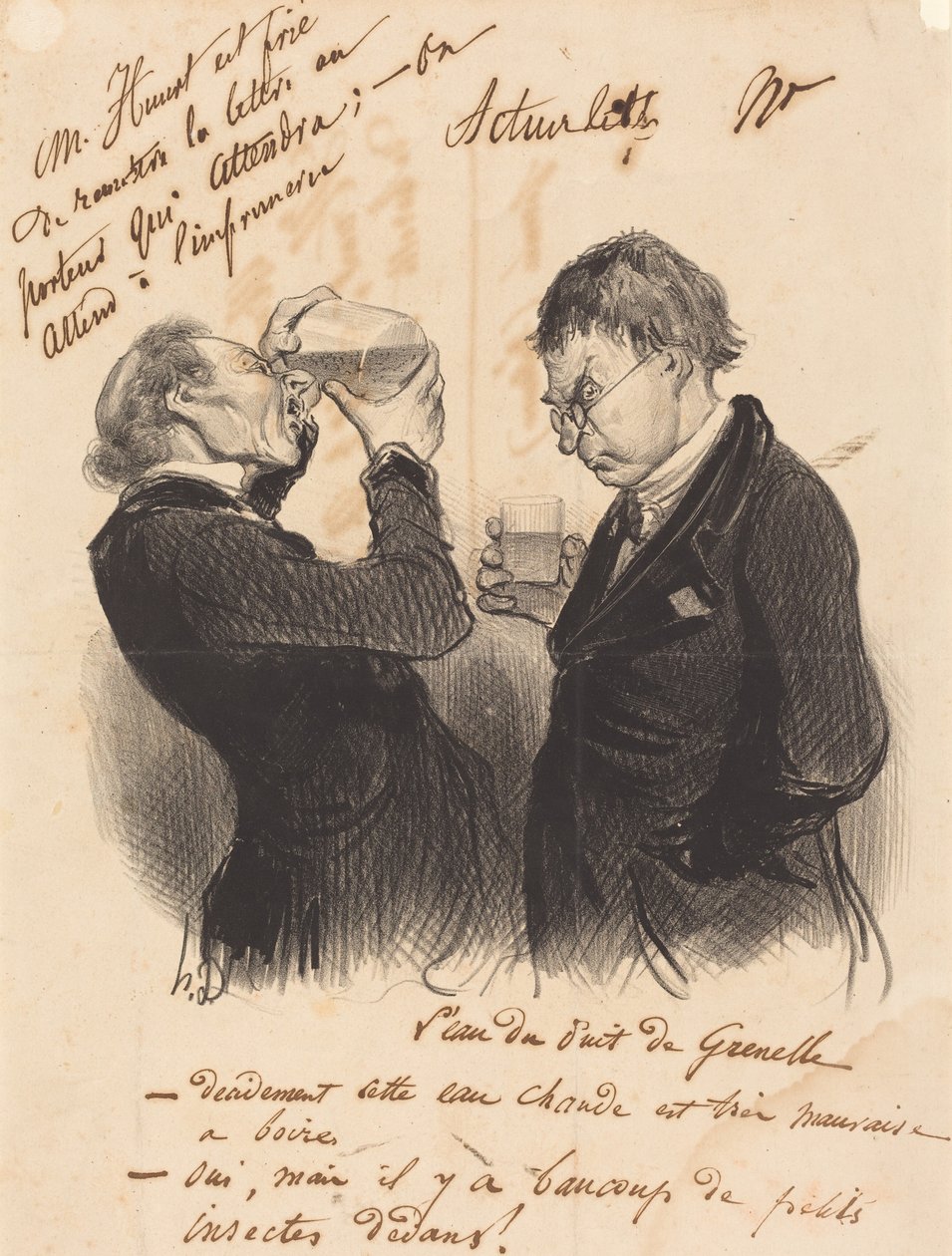 Vandet fra brønden i Grenelle af Honoré Daumier