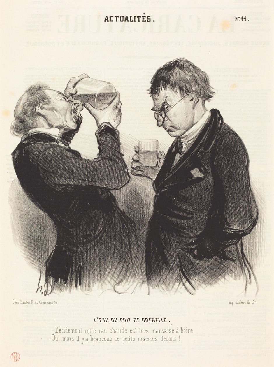 Vandet fra brønden i Grenelle af Honoré Daumier