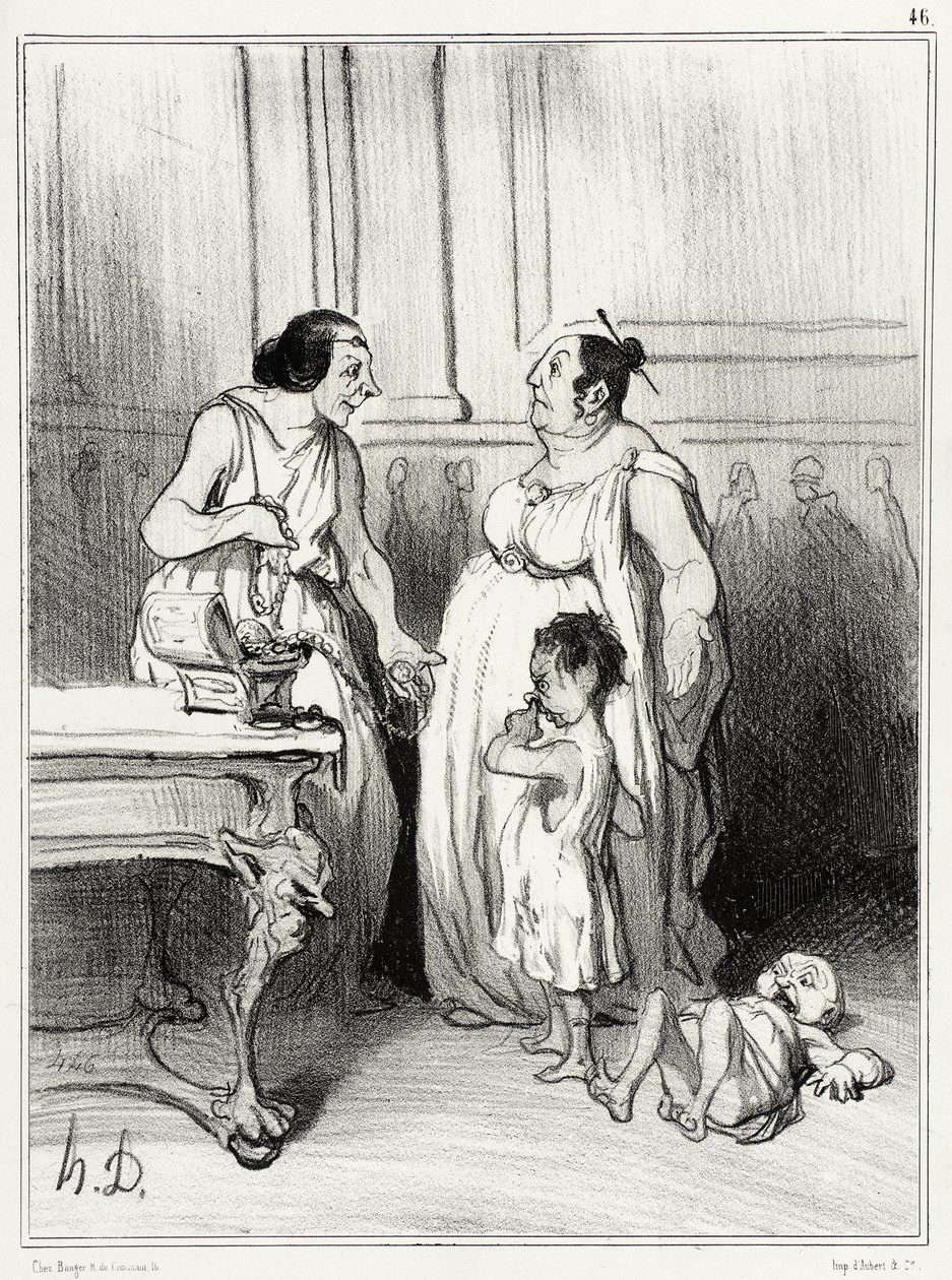 Gracchernes mor af Honoré Daumier