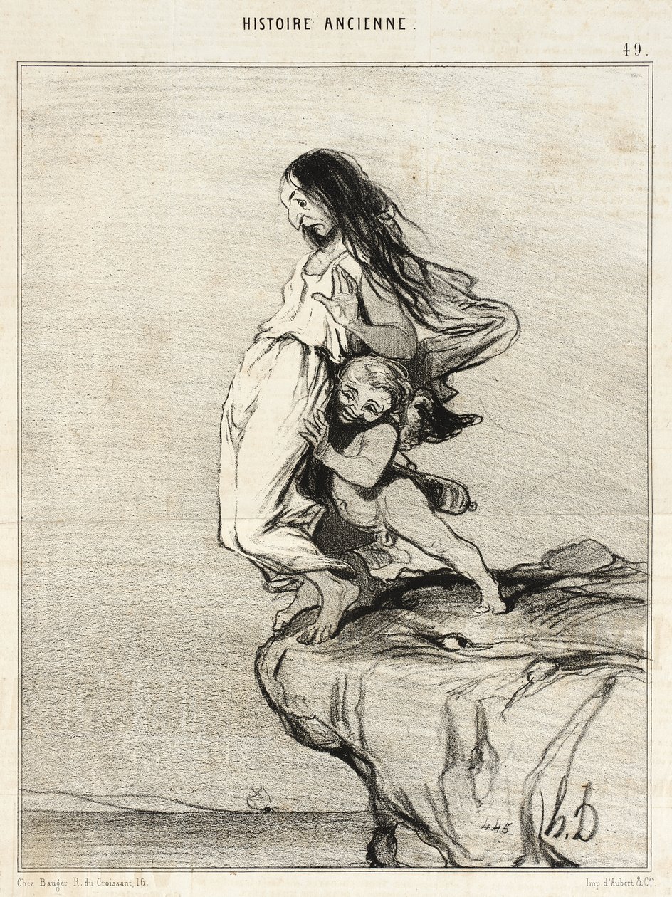 Sapphos død af Honoré Daumier