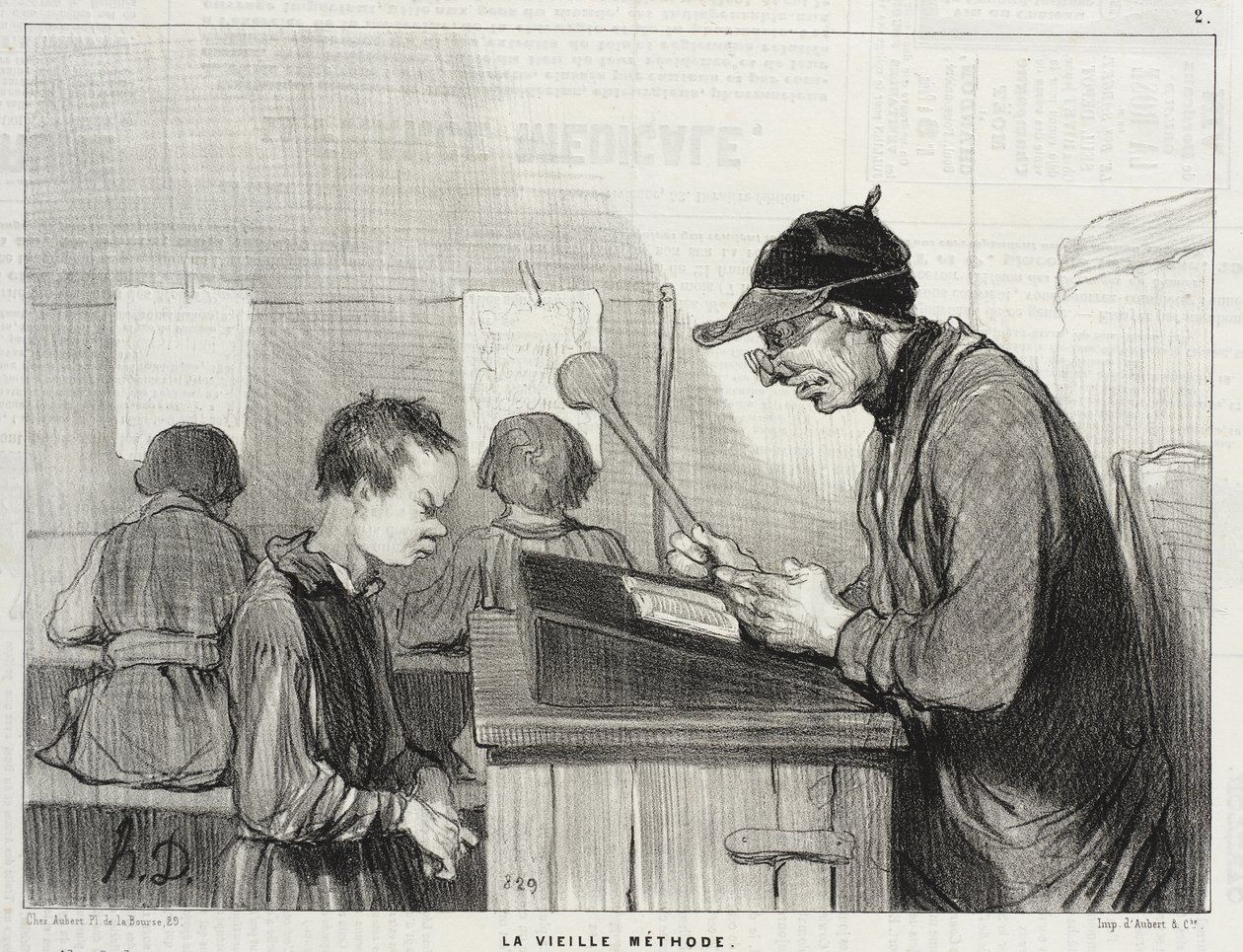 Den gamle metode af Honoré Daumier