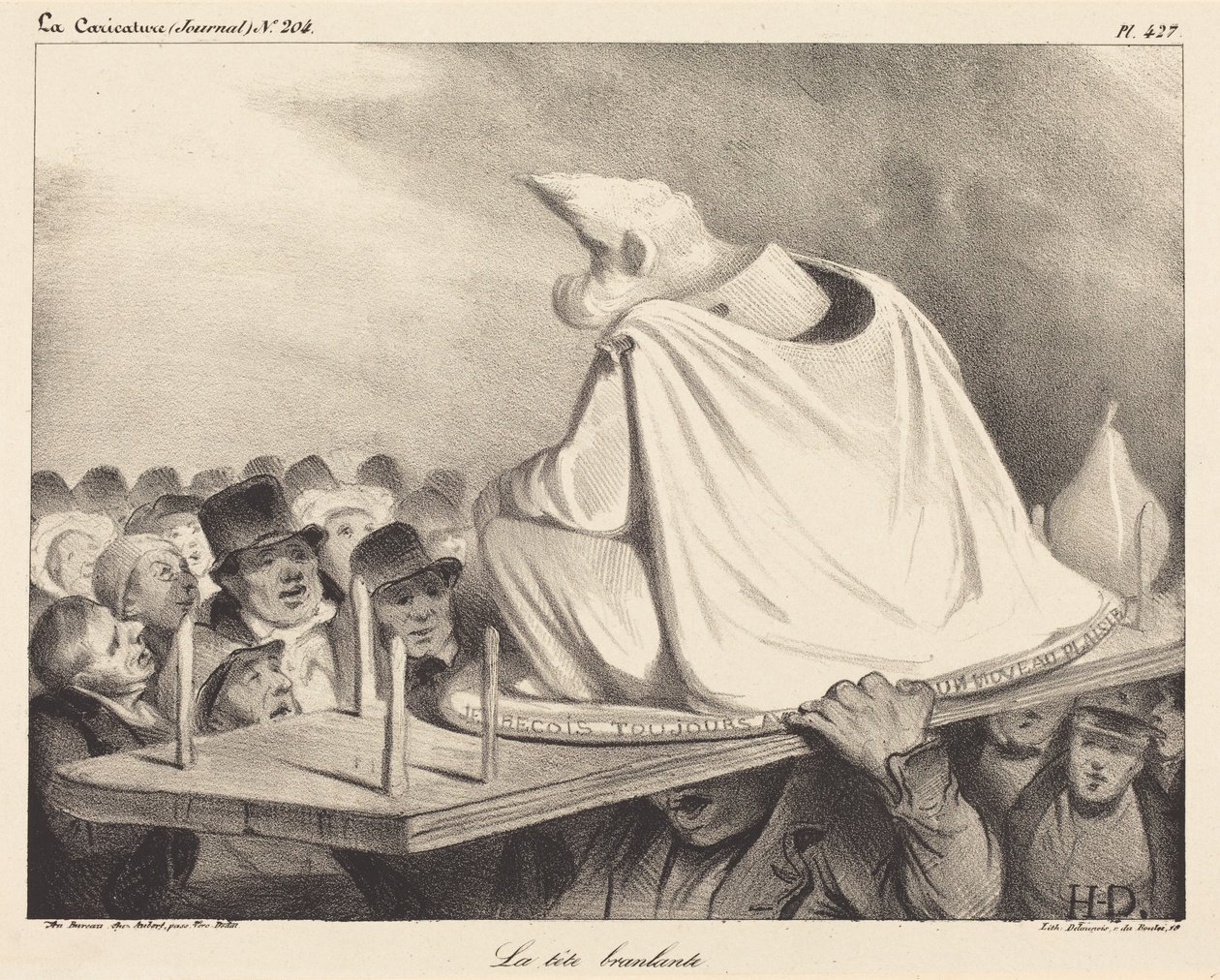 Det vippende hoved af Honoré Daumier