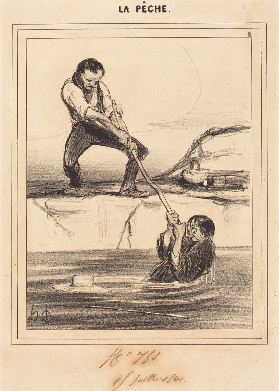 Le Barbillon trækker... af Honoré Daumier