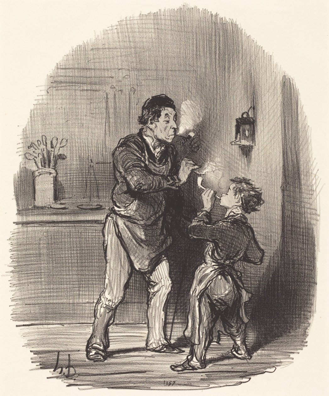 Den filosofiske kludhandler af Honoré Daumier