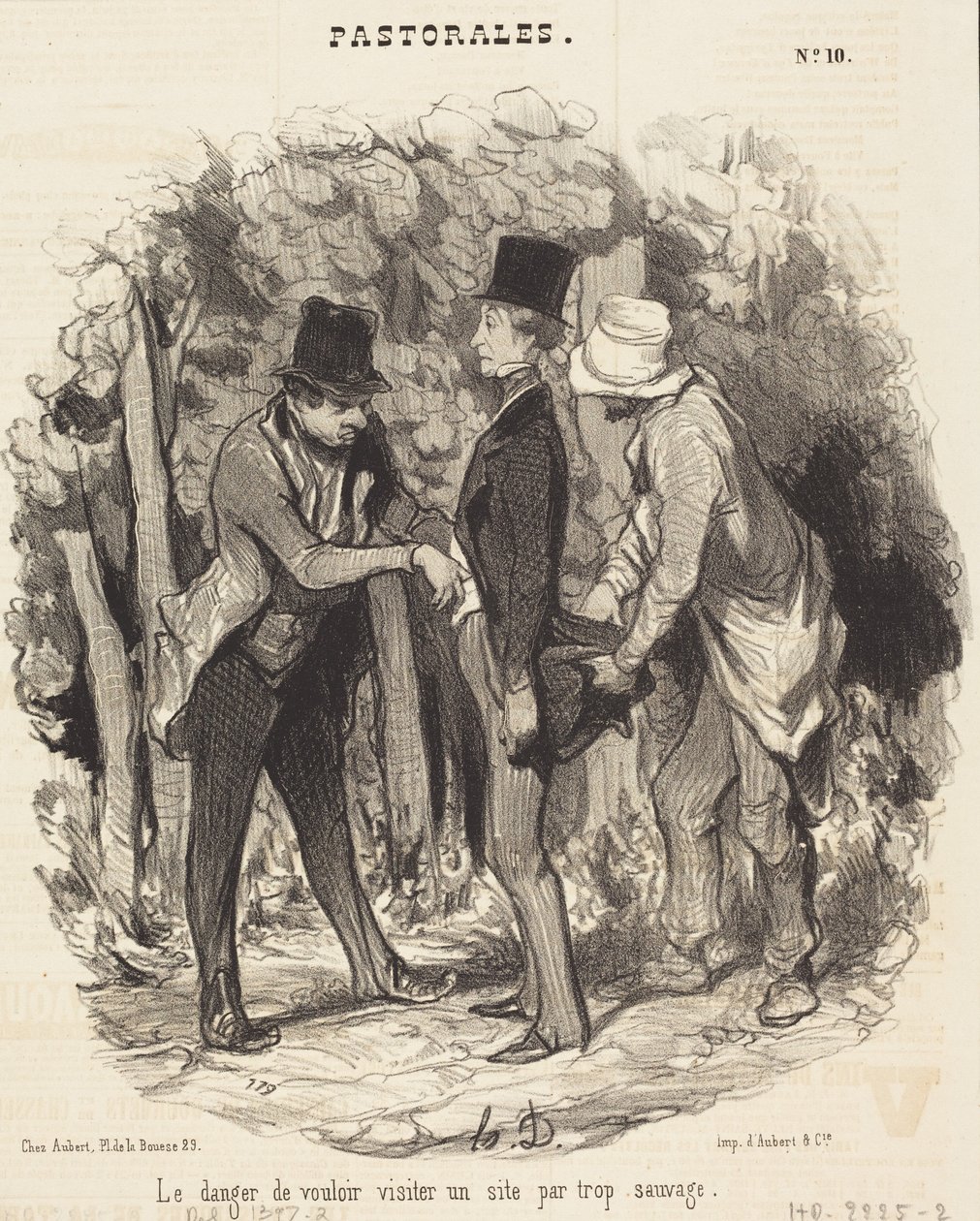 Faren ved at besøge et alt for vildt sted af Honoré Daumier