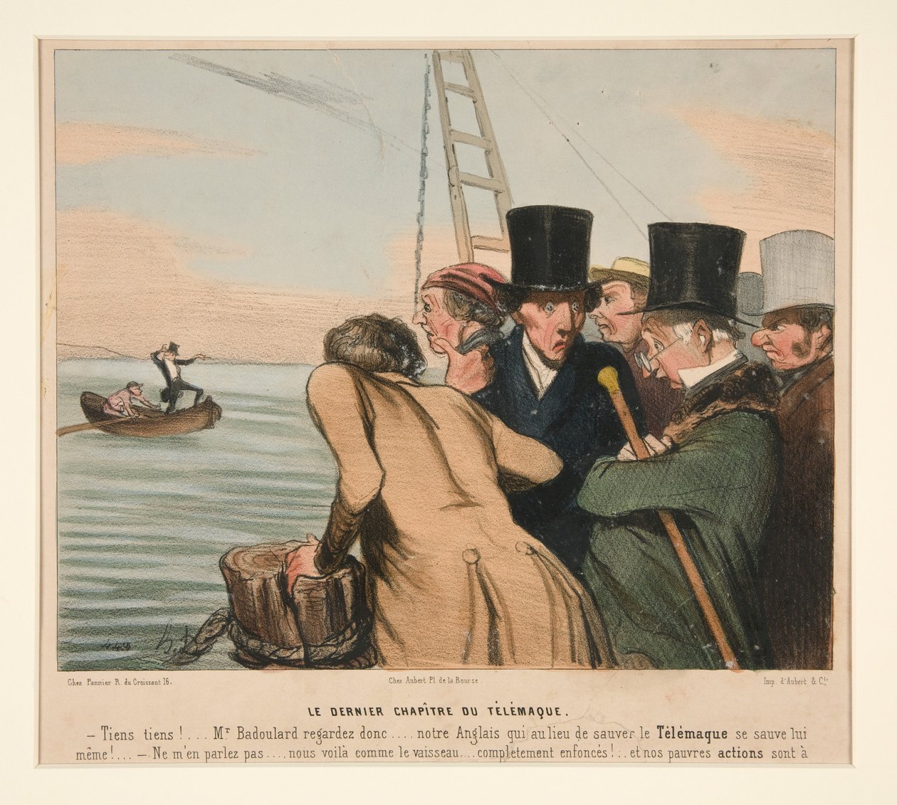 Det sidste kapitel af Télémaque, fra La Caricature (tidsskrift) af Honoré Daumier