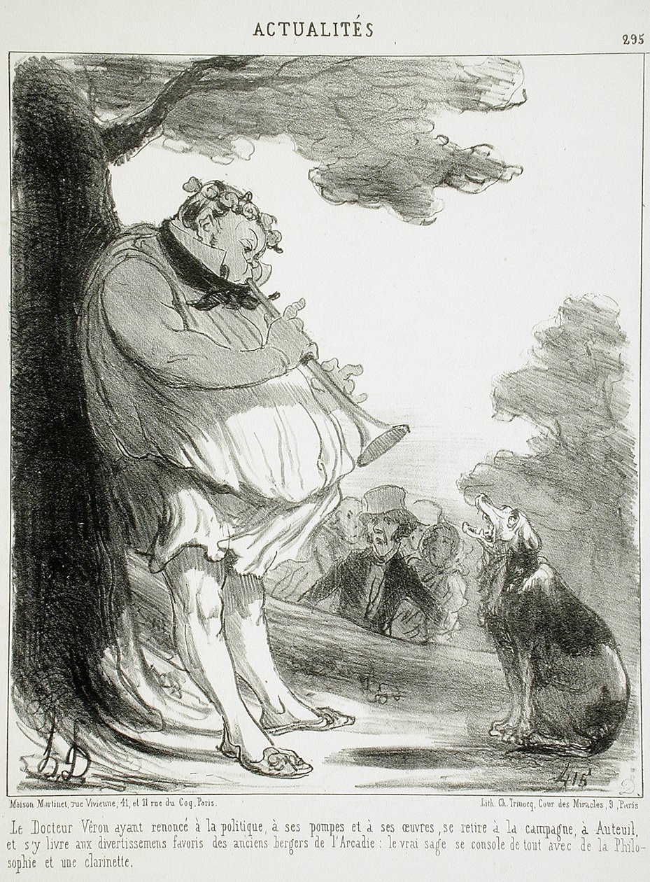 Doktor Véron, som har opgivet politikken... af Honoré Daumier