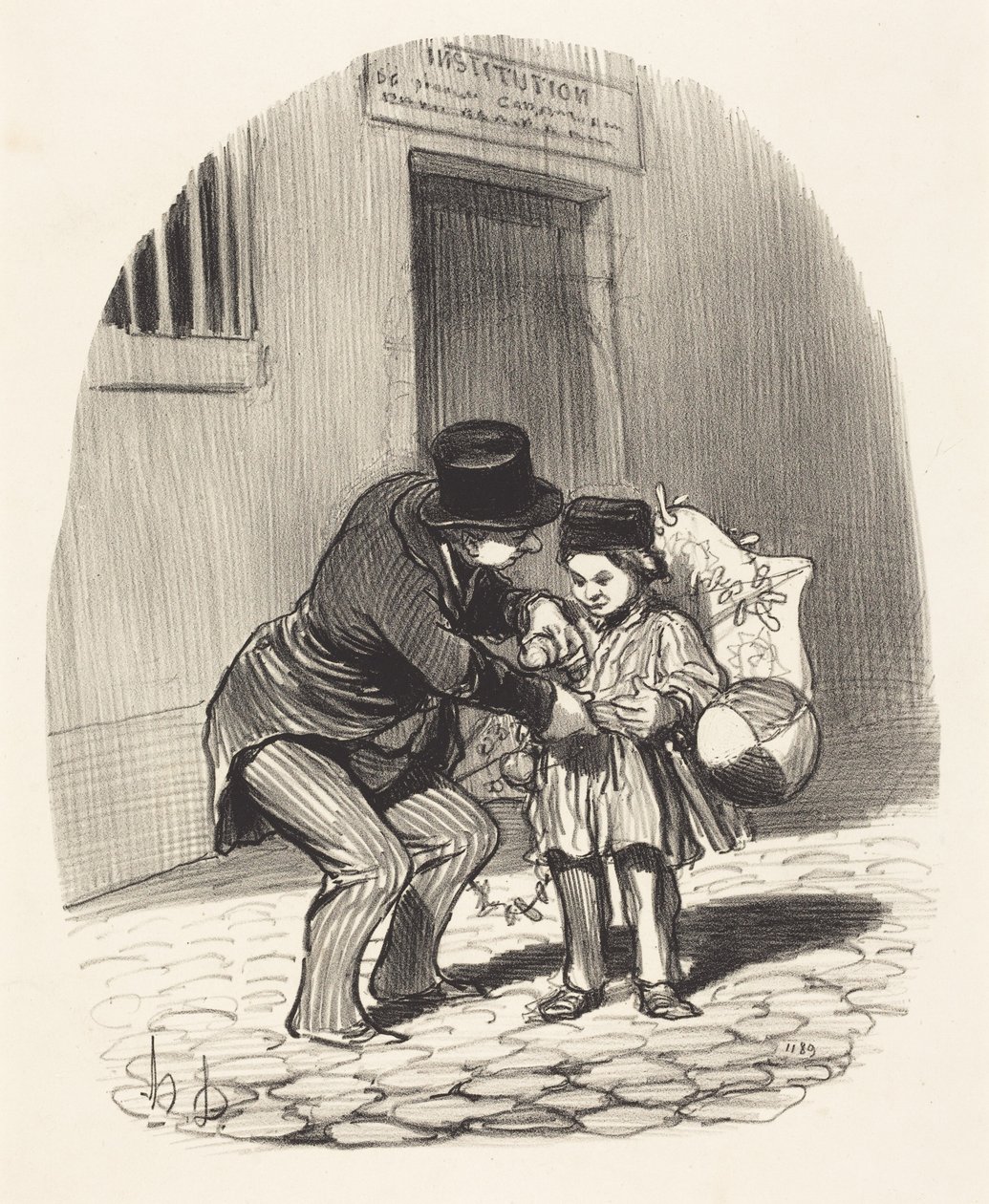 Udgangsdagen af Honoré Daumier