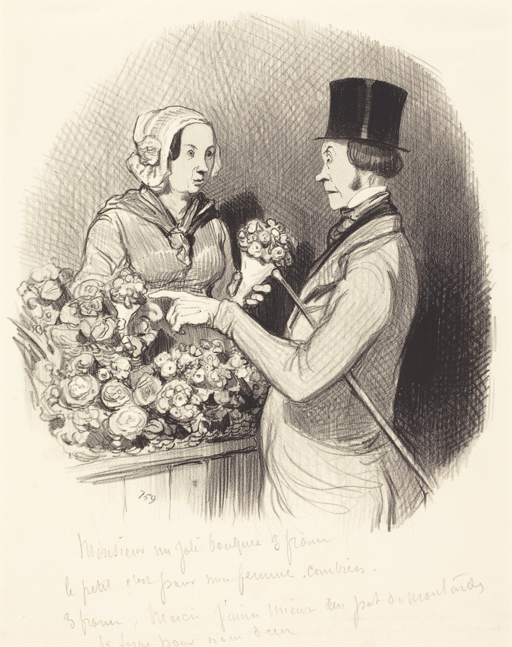 Dagen, hvor man må vise sig galant af Honoré Daumier