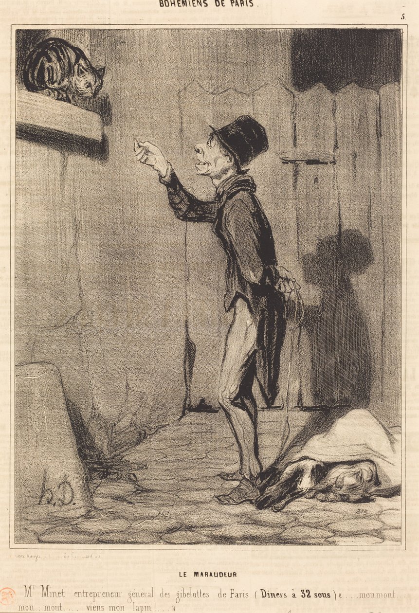 Krybskytten af Honoré Daumier