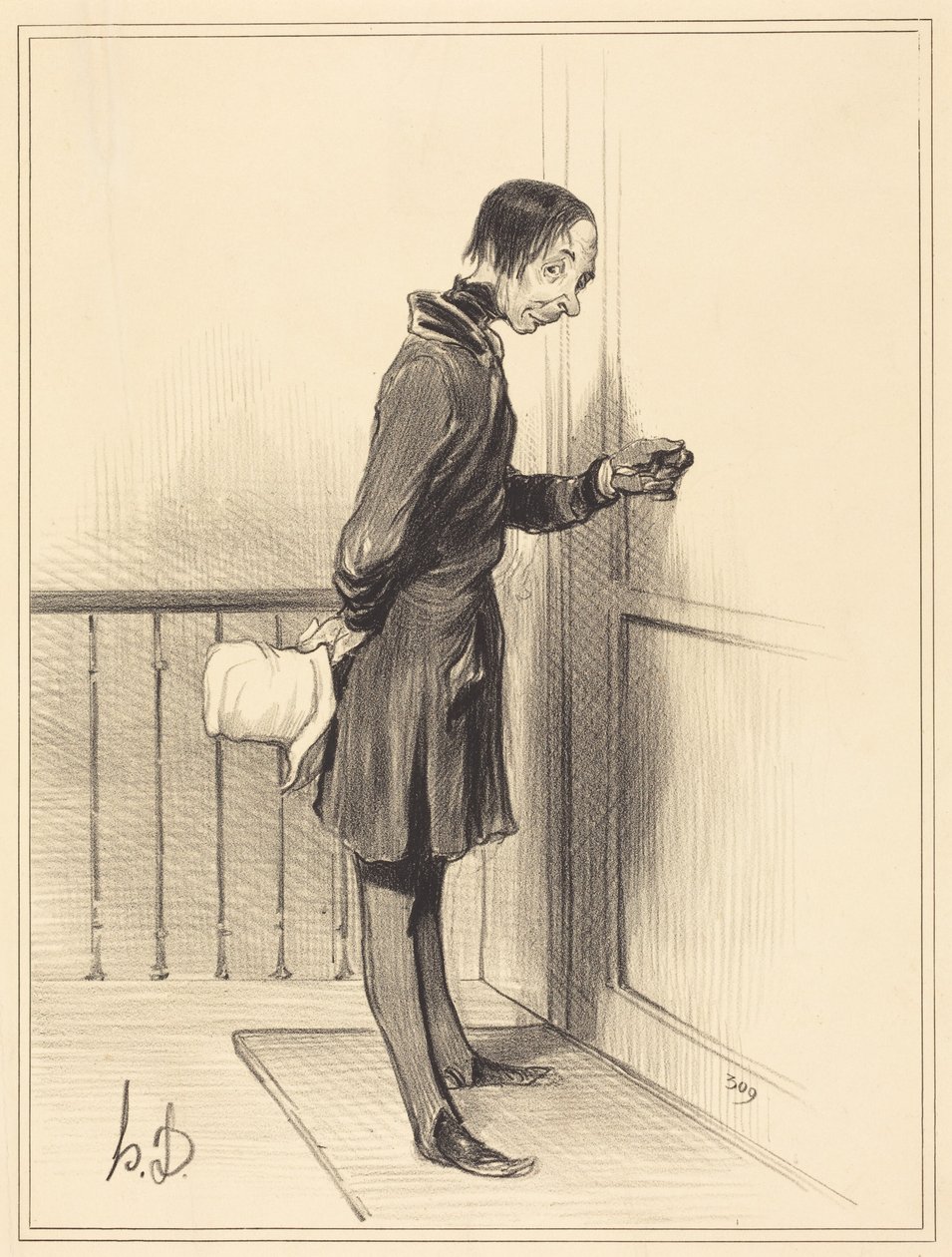 Tigeren hjemme af Honoré Daumier