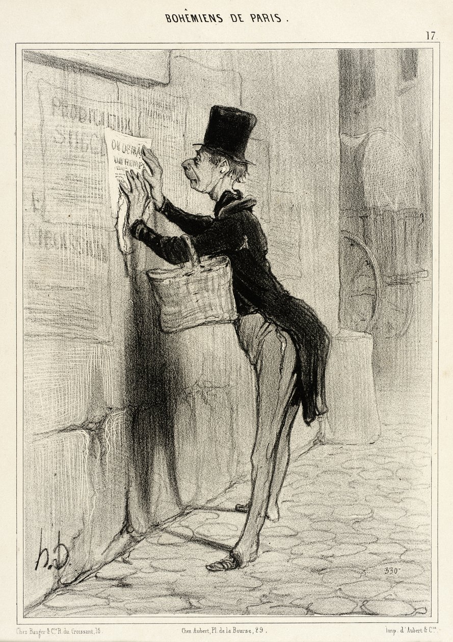 Pladsanviseren af Honoré Daumier