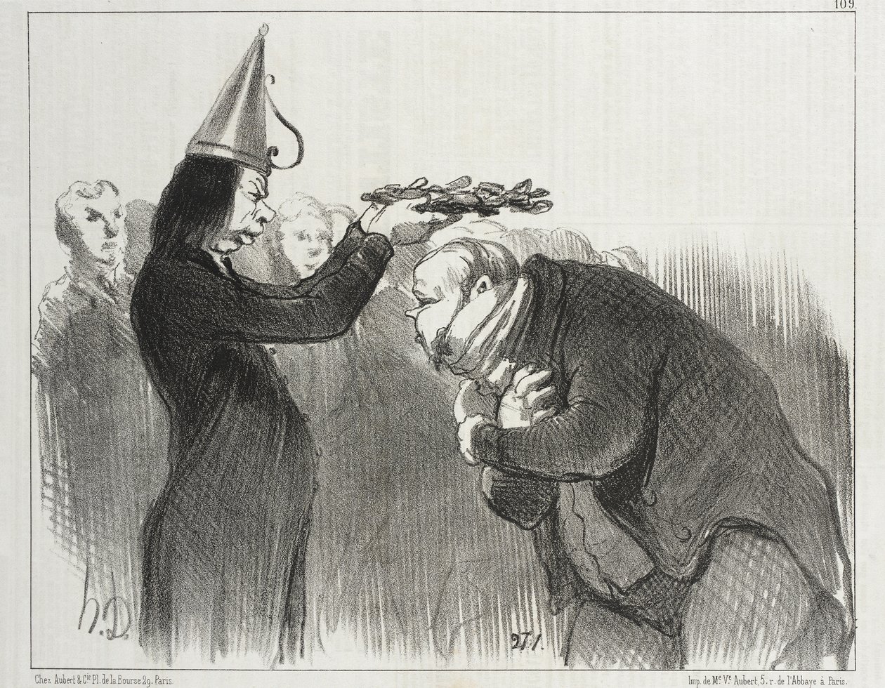 Den næste prisuddeling på Académie Française af Honoré Daumier