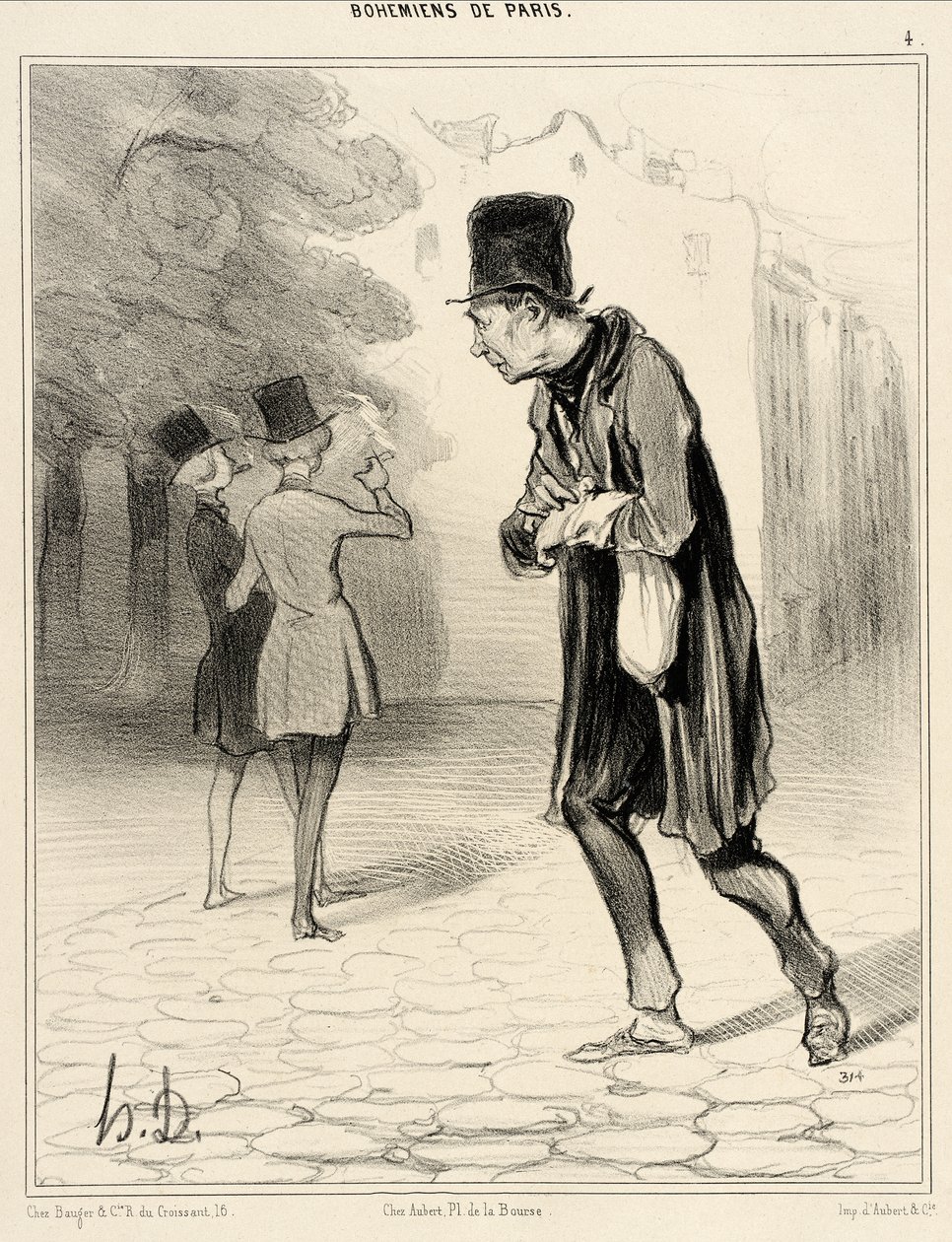 Samleren af cigarskodder af Honoré Daumier
