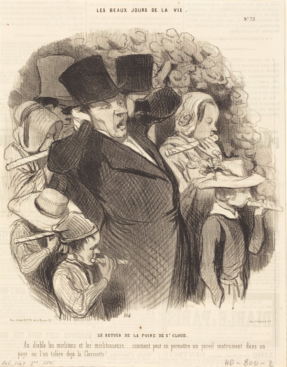 Tilbagekomsten fra markedet i Saint-Cloud af Honoré Daumier