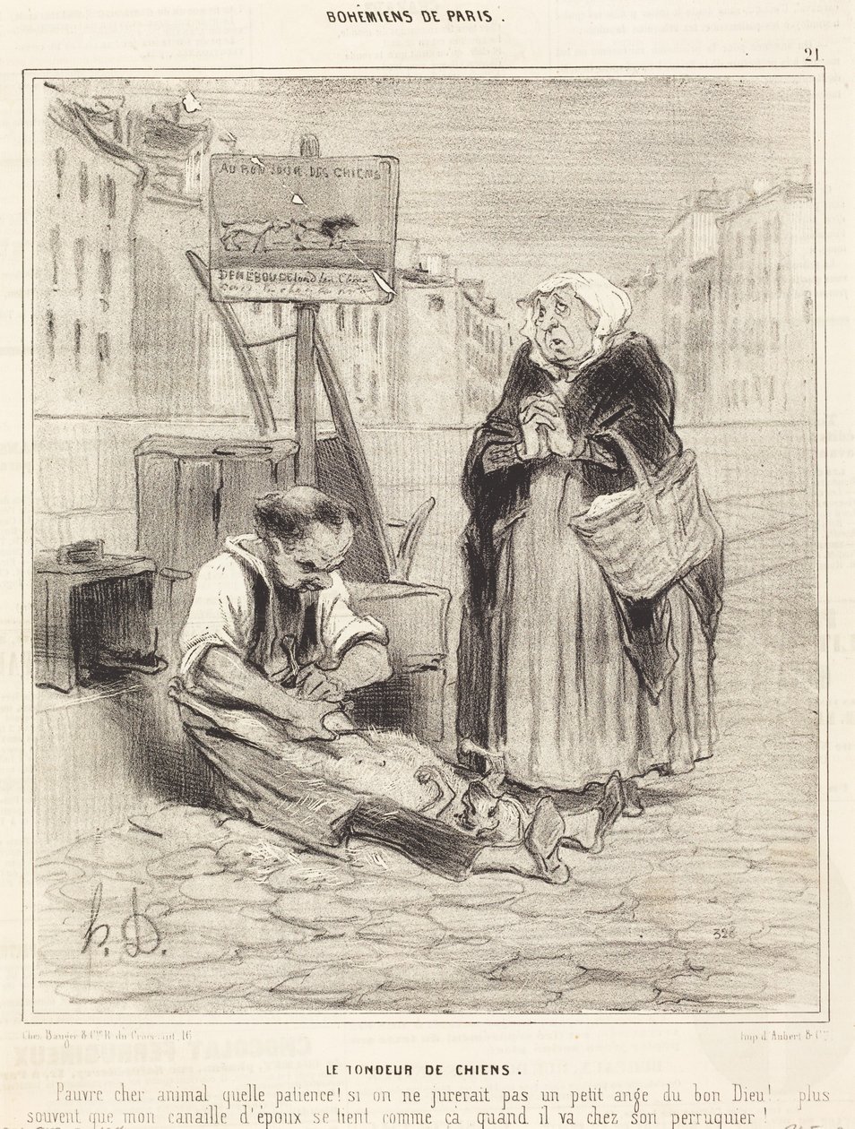 Hundefrisøren af Honoré Daumier