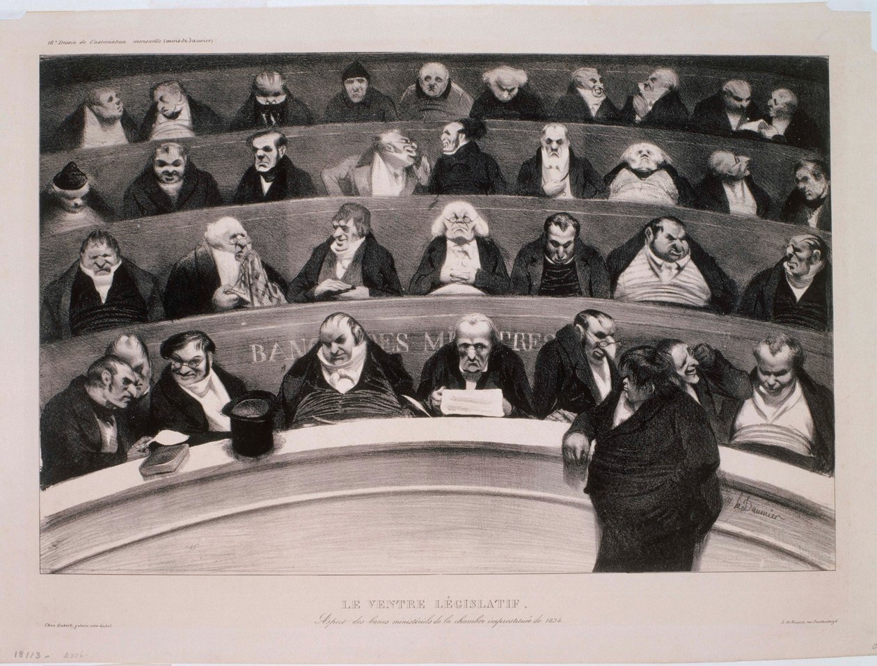 Den lovgivende mave af Honoré Daumier