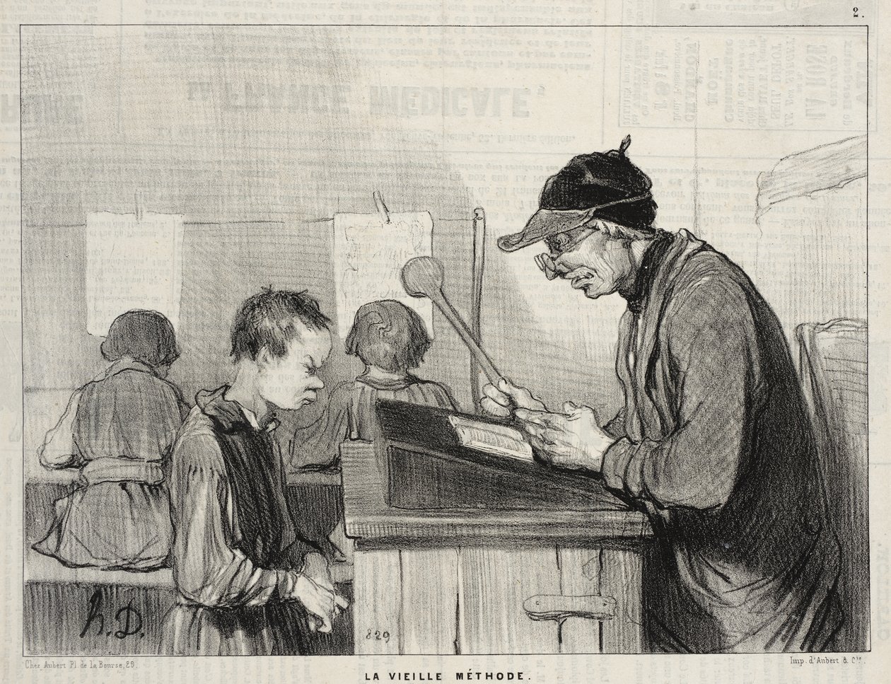 Den gamle metode af Honoré Daumier