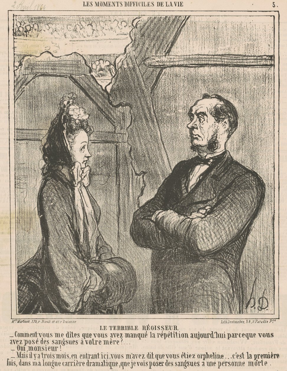 Den frygtelige leder af Honoré Daumier