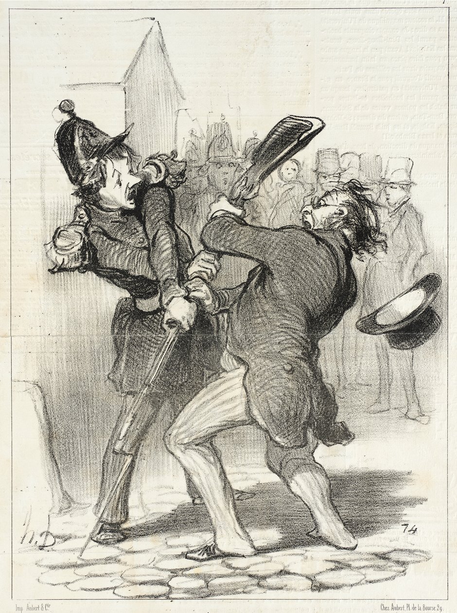Fredens venner - Resultatet af Coquerels taler... af Honoré Daumier