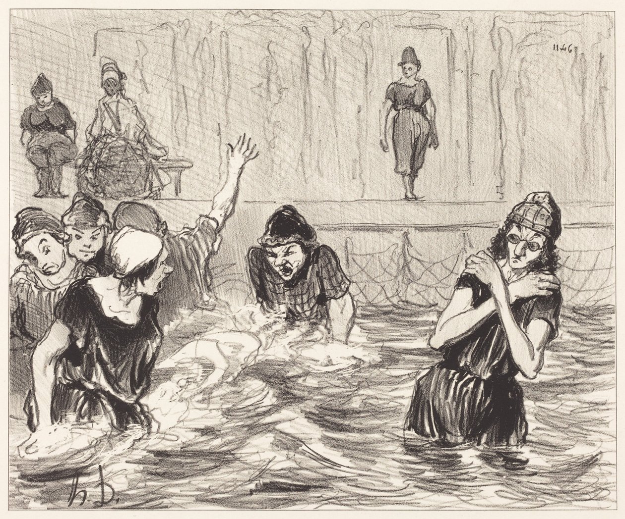 Vaskekonerne af Honoré Daumier