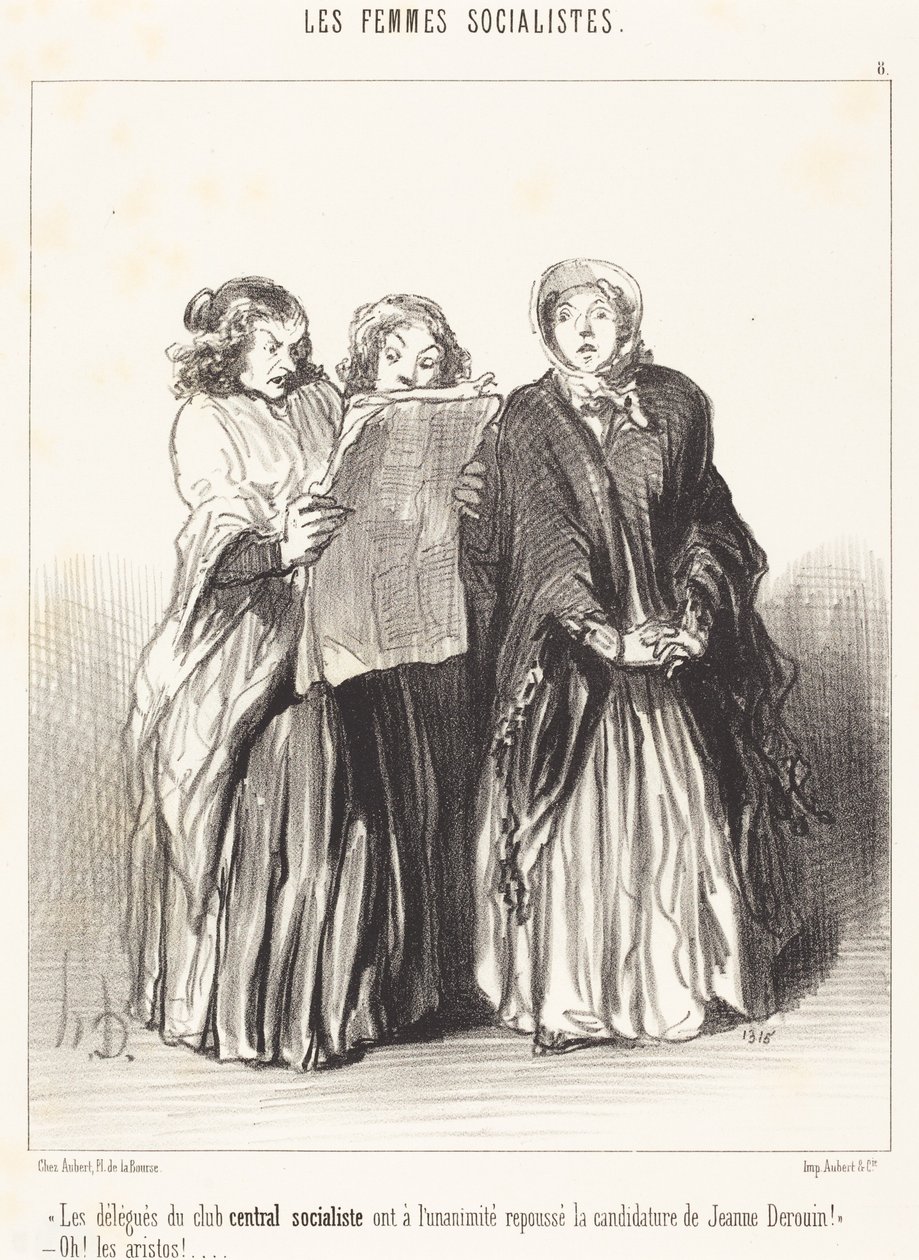 Delegaterne fra den centrale socialistiske klub har afvist... af Honoré Daumier