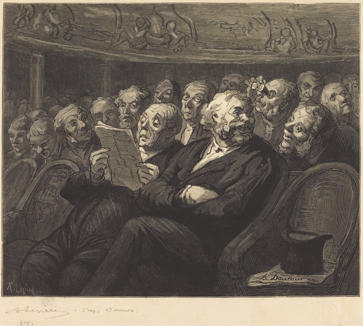 Orkesterstolene af Honoré Daumier