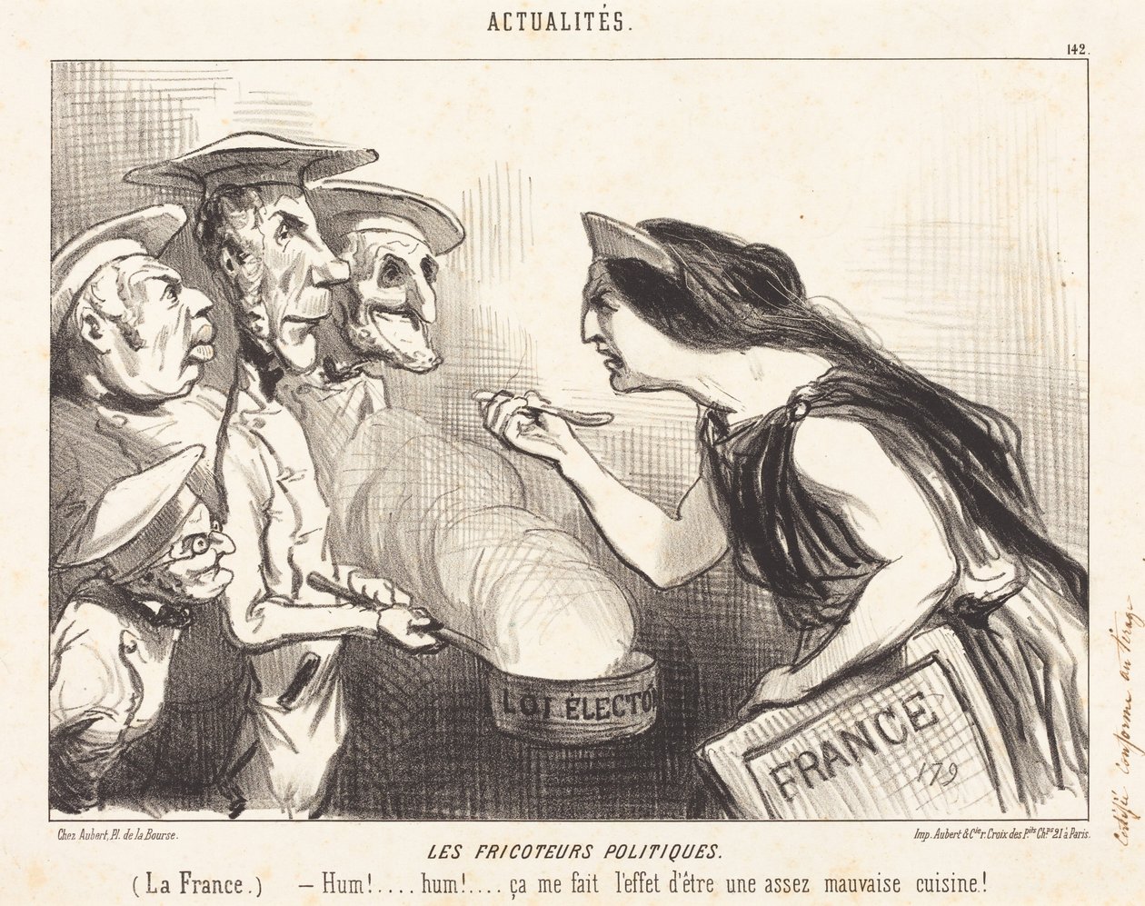De politiske gourmeter af Honoré Daumier
