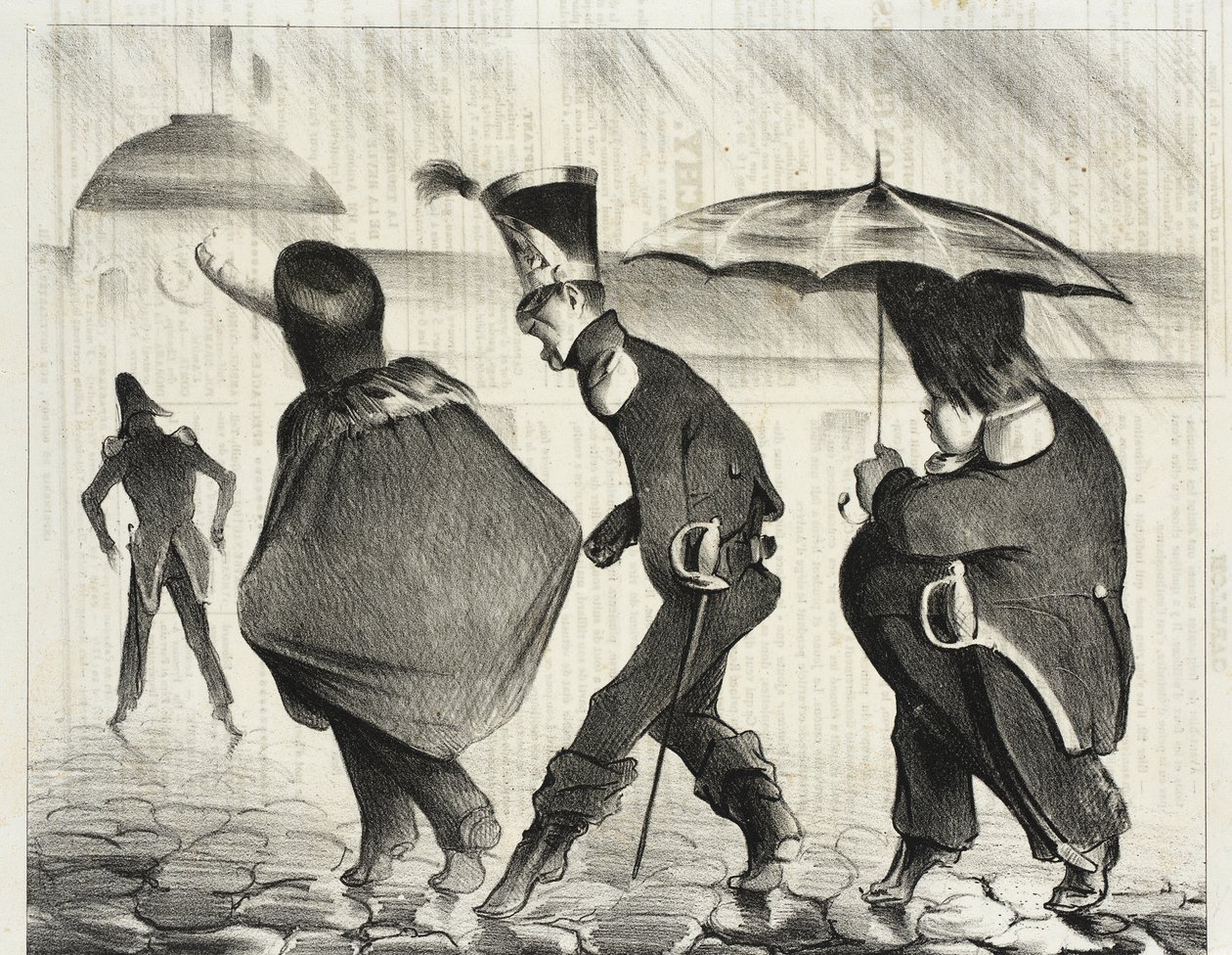 De frygtløse af Honoré Daumier