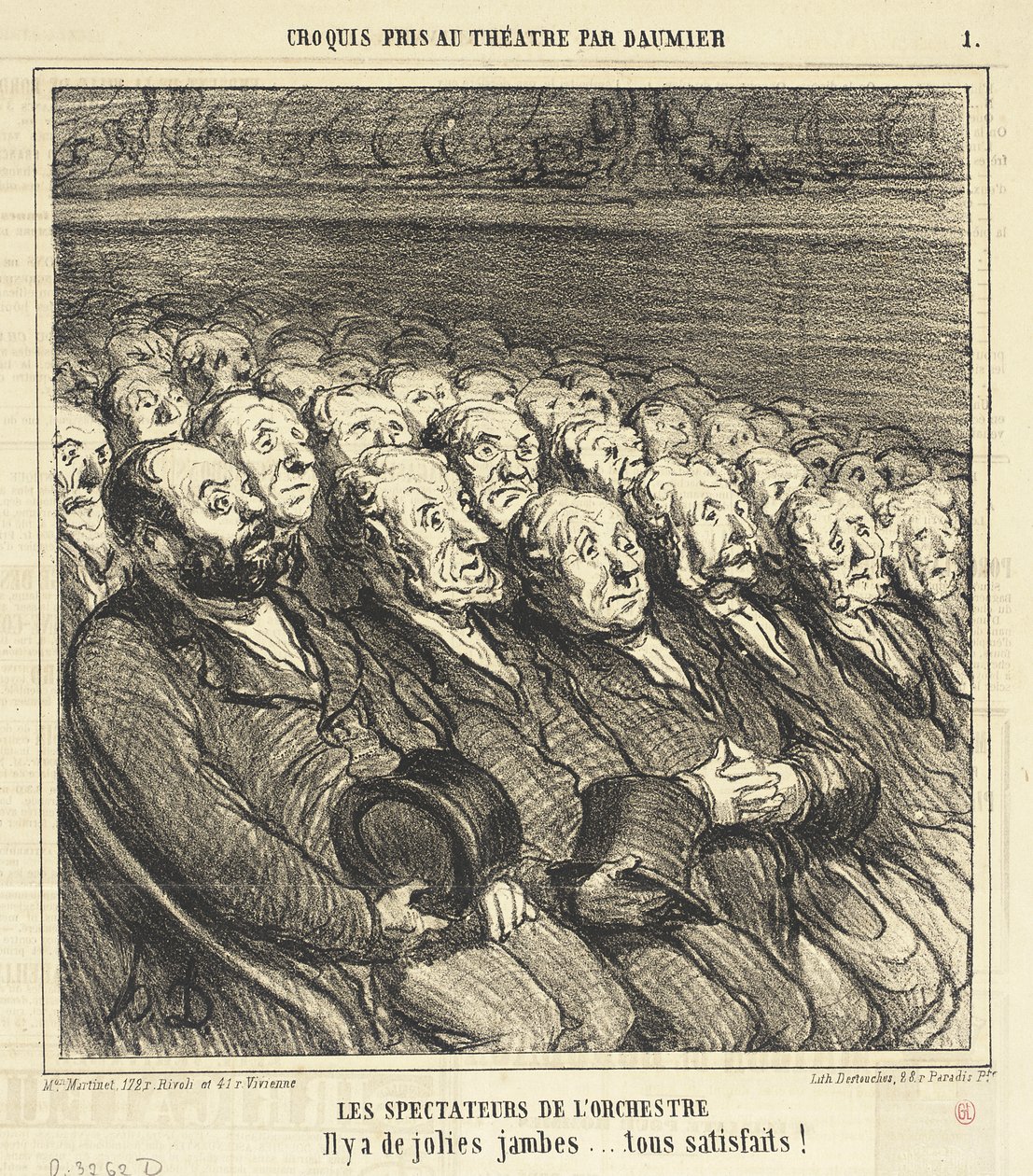 Orkestrets tilskuere af Honoré Daumier