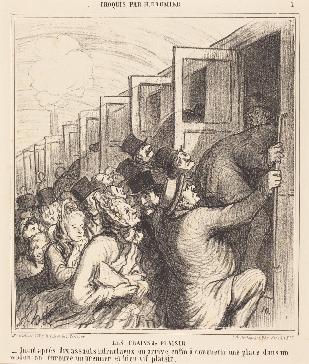 Lysttogene af Honoré Daumier