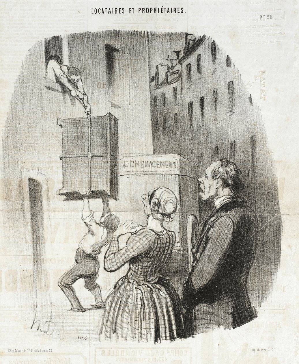 Natteravne lejere af Honoré Daumier