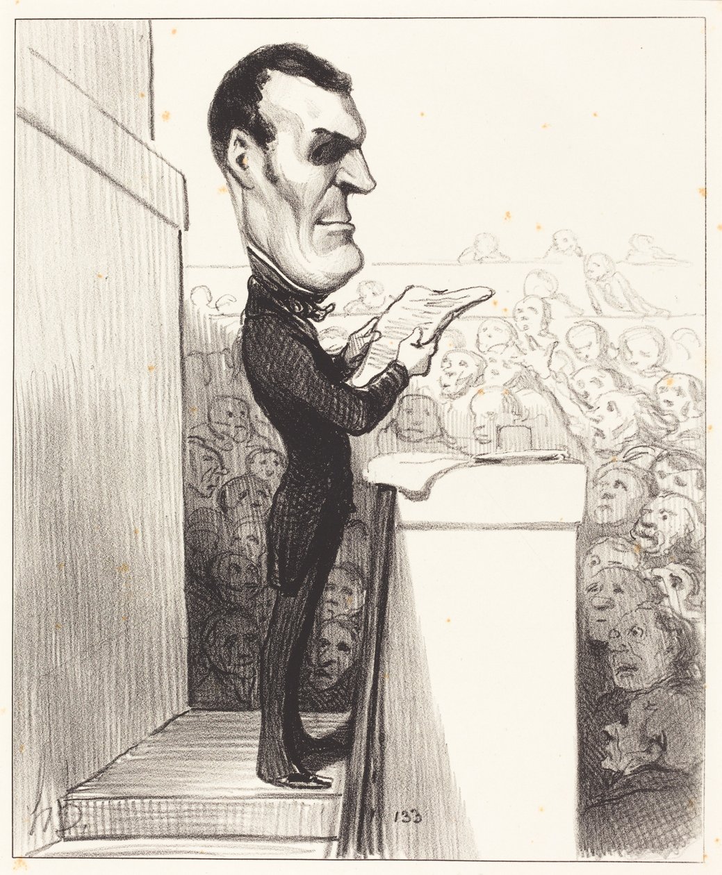 M.L.P.F. Esquirou de Parieu af Honoré Daumier