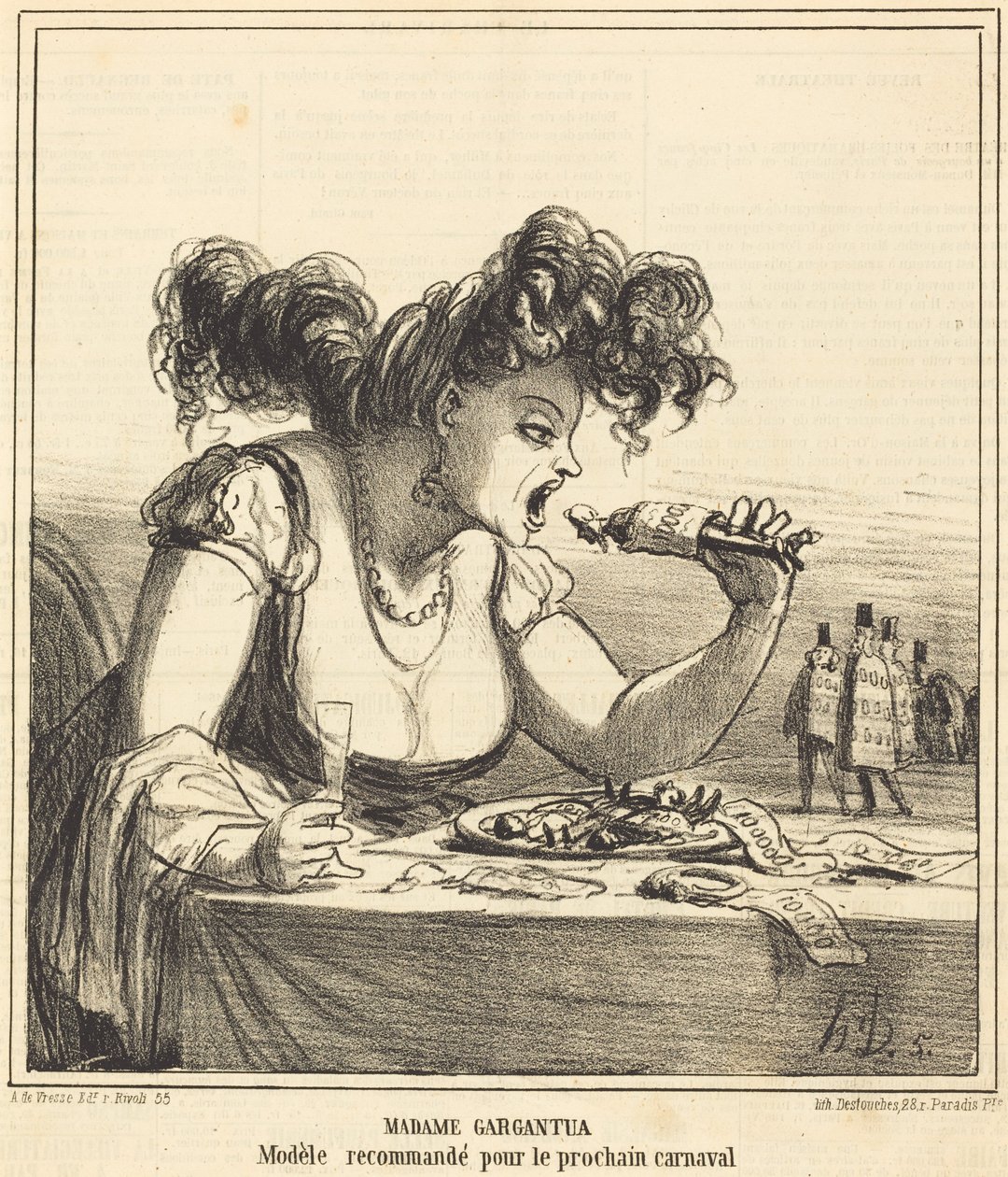 Madame Gargantua af Honoré Daumier