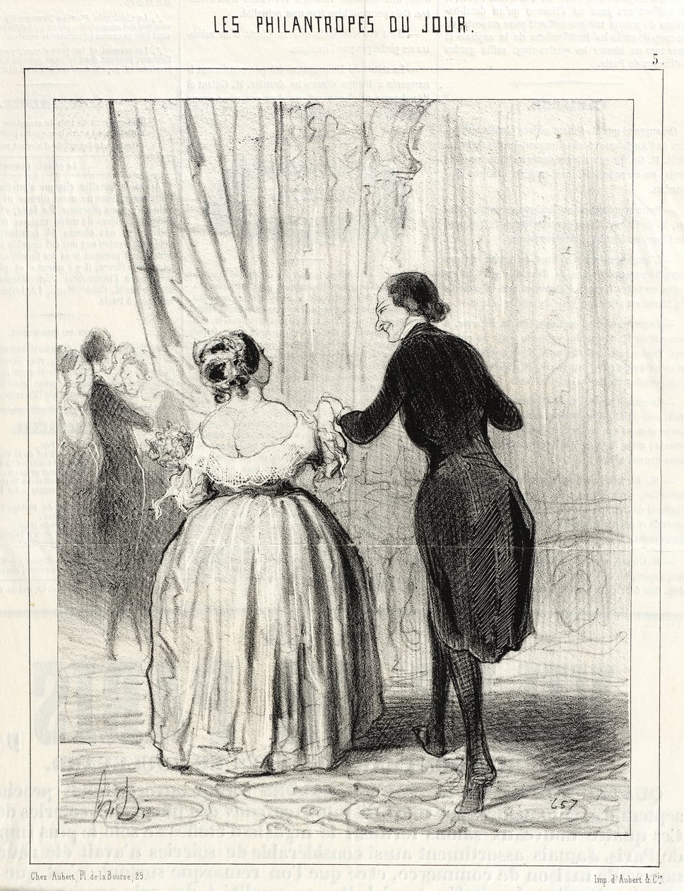 Madame ... det er ikke nok at have danset til fordel for de stakkels polakker ... af Honoré Daumier