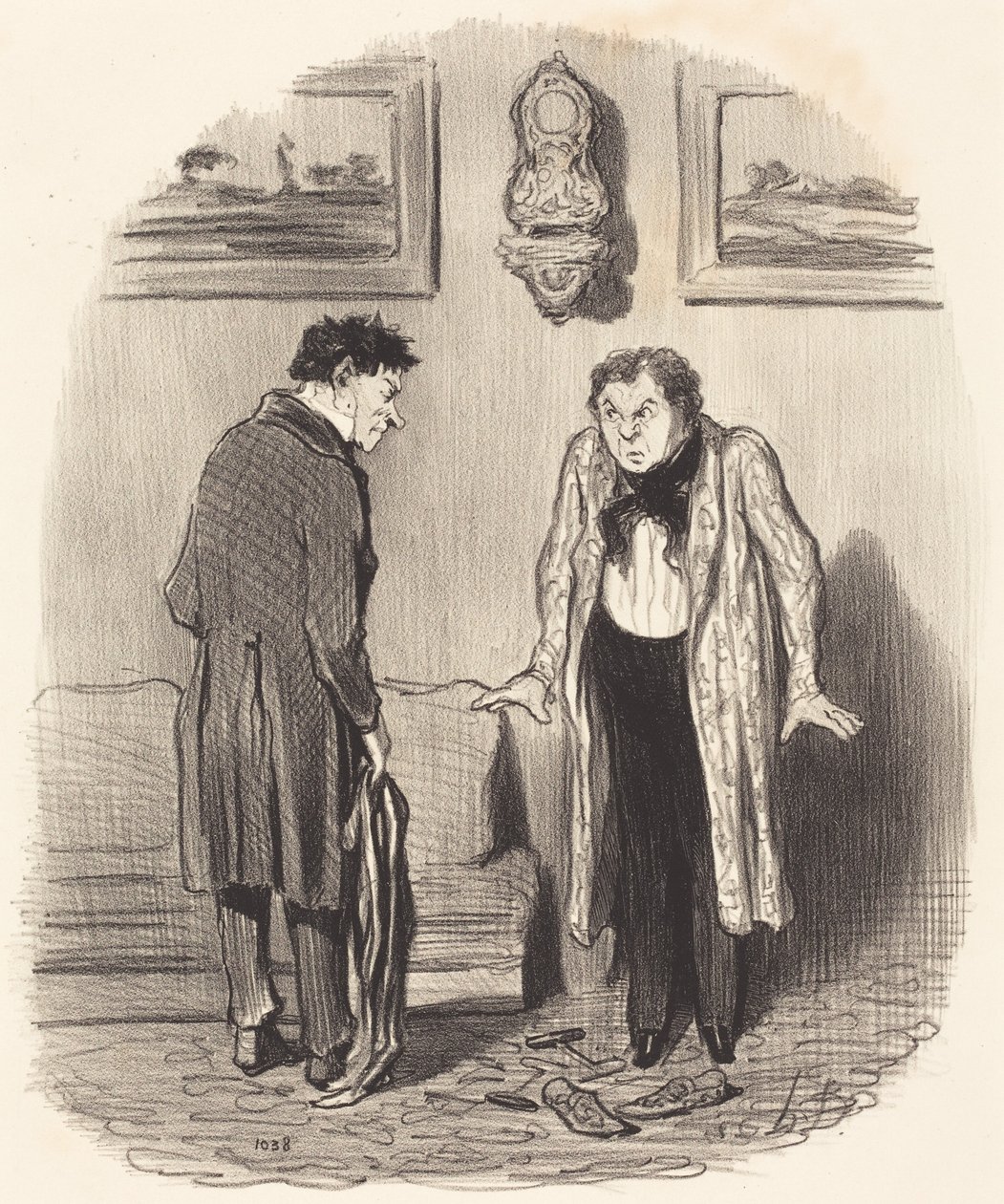 Men når jeg siger til Dem, at jeg ikke kan bevæge fødderne... af Honoré Daumier