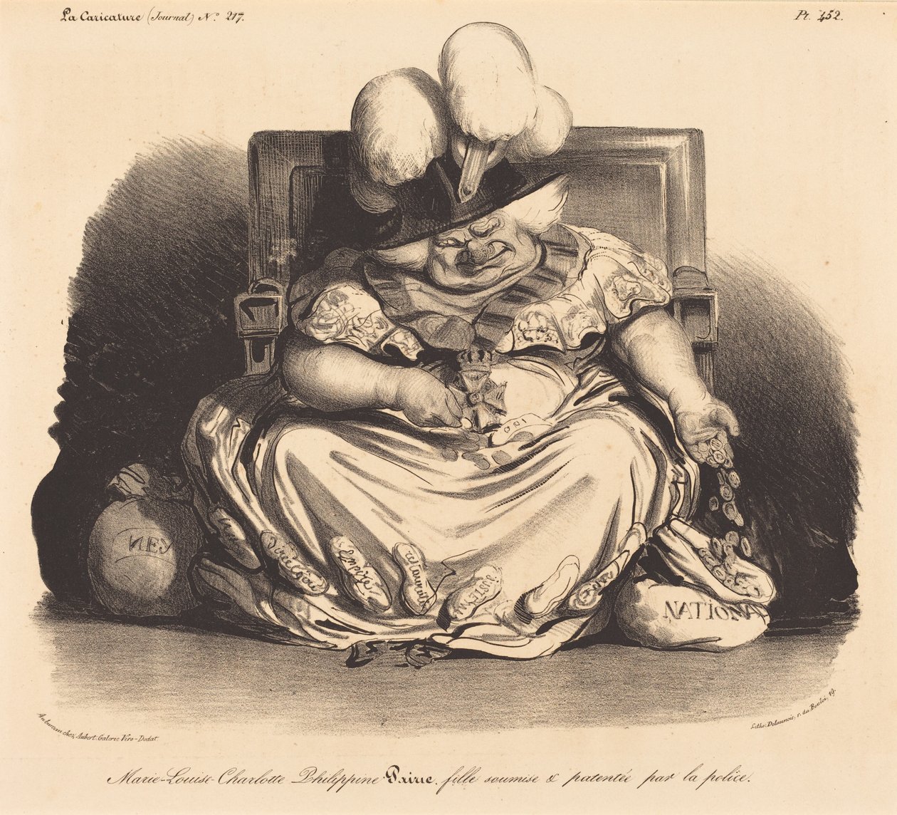 Marie-Louise-Charlotte-Philippinepairie af Honoré Daumier