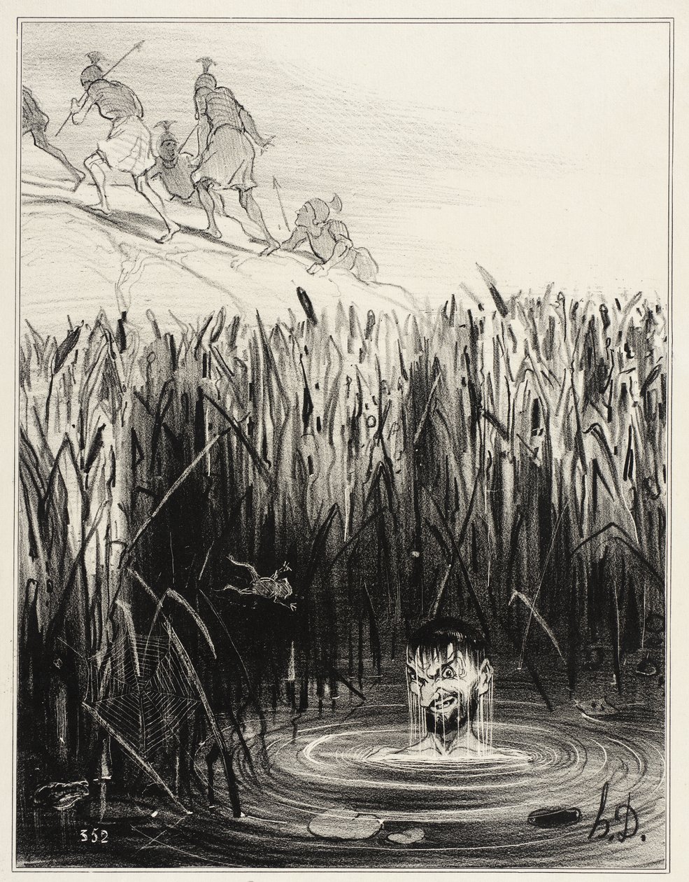 Marius i Minturnae af Honoré Daumier
