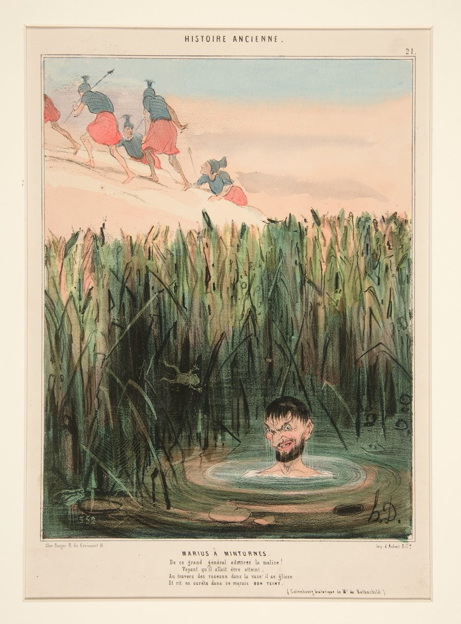 Marius i Minturnae. Beundr denne store generals snilde ... fra Histoire Ancienne af Honoré Daumier