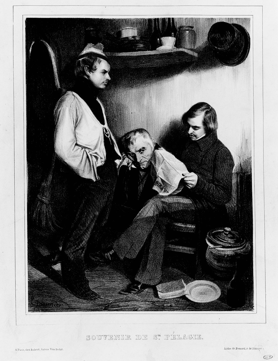 Minder om Sainte-Pelagie af Honoré Daumier